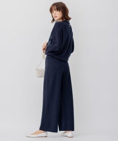 23区 ウールブレンド バック パール ニット