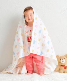 MIKI HOUSE HOT BISCUITS 【80-120cm】ミニ裏毛パイル素材 ティーカップ柄 ルームウェアセット