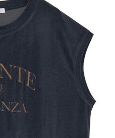 Green Parks ベロアロゴフレンチスリーブチュニック