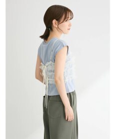 Green Parks ・ｓｗｉｎｇ　ｂｙ　ＳＥＴ２点チュールビスチェ＆フレンチＴ