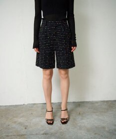 GRACE CONTINENTAL ネオンドットジャガードパンツ