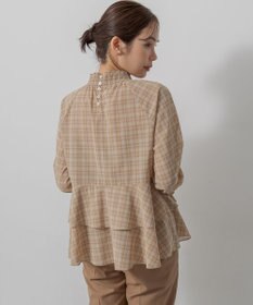 組曲 L ライトトロピカルティアード ブラウス