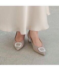 MODE ET JACOMO <MODE ET JACOMO>ポインテッドバックルデザインパンプス