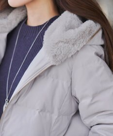 Tiaclasse フード裏エコファーダウンコート