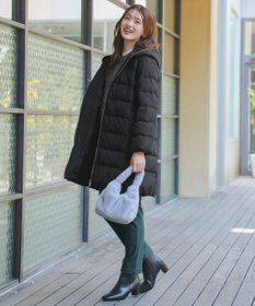 Tiaclasse フード裏エコファーダウンコート