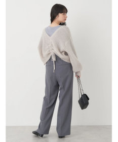 earth music&ecology レースＶネックテレコインナー