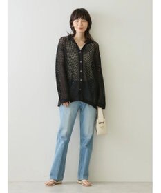 AMERICAN HOLIC 透かし編みニットカーディガン