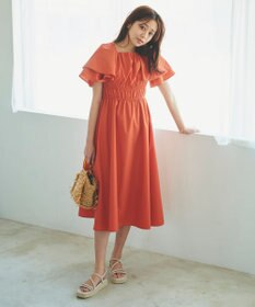 Feroux 【洗える】ラッフル ワンピース