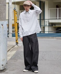 WEGO 【ユニセックス着用ITEM】カバーフィットフラップデニムパンツ