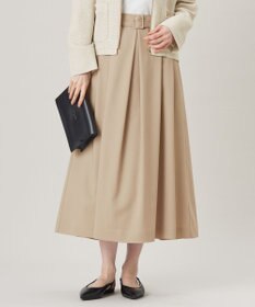 自由区 【洗える】ストレッチライトツイル スカート