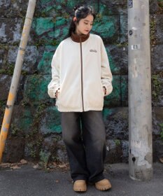 WEGO 【ユニセックス着用ITEM/リバーシブル/2WAY】リバーシブルフリースブルゾン