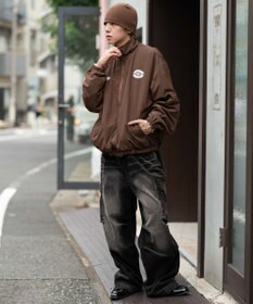 WEGO 【ユニセックス着用ITEM/リバーシブル/2WAY】リバーシブルフリースブルゾン