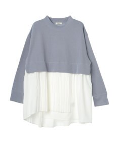 earth music&ecology プリーツヘムドッキングチュニック