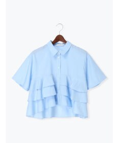 Te chichi 半袖ティアードフリルクロップトシャツ