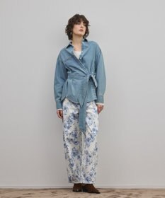 GRACE CONTINENTAL デニムボウタイシャツ