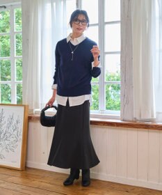 WEGO 【WEB限定/2025年秋冬新作/洗濯OK/毛玉レス/MLXLサイズ展開/オフィス/カジュアル】ベーシックニットセーター