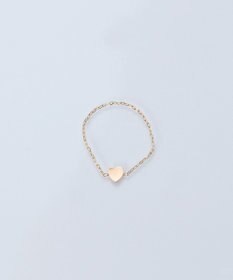 Phoebe 【K10】ハートチェーンリング　ゴールド　11号/13号　BOX付き