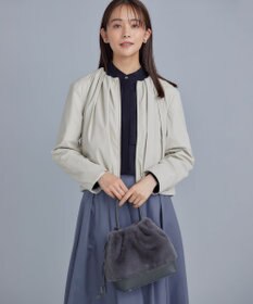 組曲 L レザーライクライト ブルゾン