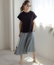 組曲 L 【春夏のNEWカラー登場】ギャザーライトデシン パンツ