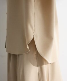 Green Parks ＳＥＴ２点スキッパーブラウス＋プリーツスカート