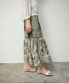 GRACE CONTINENTAL バンダナティアードスカート