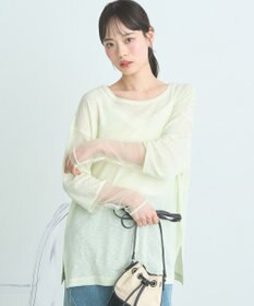 earth music&ecology ラメシアースリーブプルオーバー