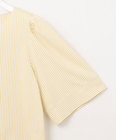 自由区 【洗える】リヨセルコットンストライプ カットソー