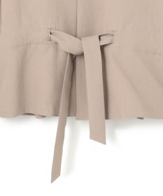 BEIGE， PORDIC / ドロスト付きノーカラージャケット