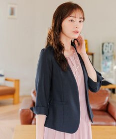 Tiaclasse 【吸水速乾・接触冷感・UVケア・防シワ・洗える】カチオンカラーレスジャケット