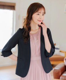 Tiaclasse 【吸水速乾・接触冷感・UVケア・防シワ・洗える】カチオンカラーレスジャケット