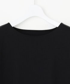 23区 S 【洗える】スムースコンビジャージー フレンチスリーブ カットソー