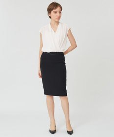 BEIGE， OLIVE / フレンチスリーブブラウス