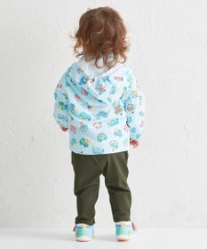 MIKI HOUSE HOT BISCUITS 【80-120cm】ビーンズ×乗り物 総柄ウインドブレーカー