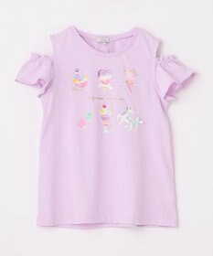 ANY KIDS スイーツ オン・オフショルダー Tシャツ