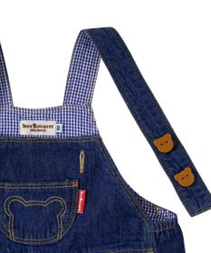 MIKI HOUSE HOT BISCUITS 【70-90cm】 デニム オーバーオール