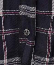 組曲 【WEB限定】シアーツイルチェック チュニックブラウス