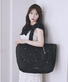 Maison de FLEUR キルティングエアリーキャリーオンバッグ