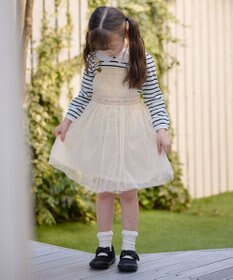 ANY KIDS チュール付き ジャンパースカート