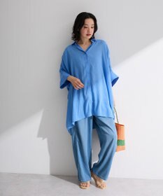 Green Parks スラブシアーシャツチュニック