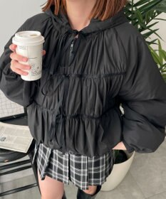 WEGO リボンフードブルゾン