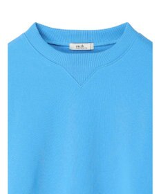 earth music&ecology クルーネック袖シャーリングスウェット