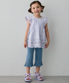 ANY KIDS ひんやり レース刺繍ブラウス