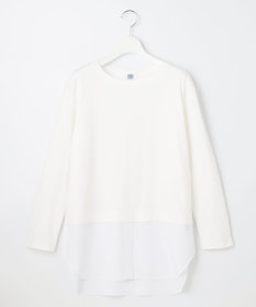 J.PRESS LADIES 【接触冷感・UVケア】レイヤードジャージー カットソー