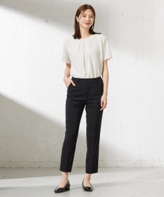 J.PRESS LADIES L シアーストライプ&チェック カットソー