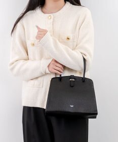 blancle シュリンクレザー ワンハンドルフォーマルバッグ