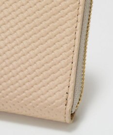 TOPKAPI 【TREASURE TOPKAPI】クロスエンボス レザー L字ファスナー ミニ 財布