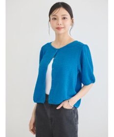 earth music&ecology 前後２ｗａｙパフスリーブカーディガン