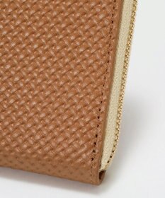 TOPKAPI 【TREASURE TOPKAPI】クロスエンボス レザー L字ファスナー ミニ 財布