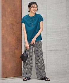 ANY ニットリブフレンチスリーブプルオーバー