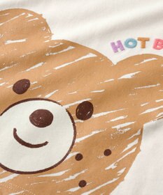 MIKI HOUSE HOT BISCUITS 【80-120cm】ビッグフェイスプリント 長袖Tシャツ